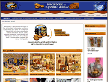 Tablet Screenshot of biscuiteriedelapointeduraz.com